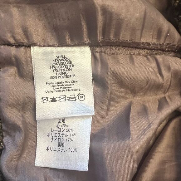 Eddie Bauer wool skirt w tiny fringe skirt. Women’s size 16. - Picture 4 of 8